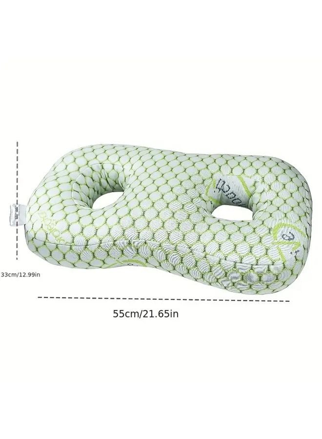 Grey Ear Pressure Protection Pillow For Side Sleepers Cervical Spine Support - Image 4